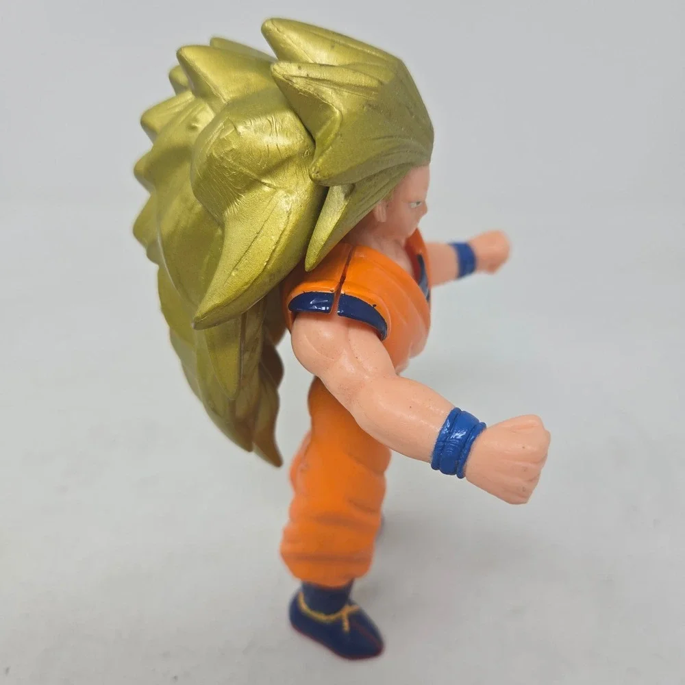 Vintage Dragon Ball‎ Z Goku Super Saiyan 3 Action Figure Orange Gi Gold Hair DBZ